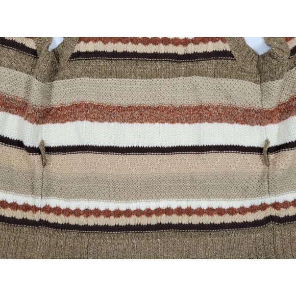 BKE Buckle Sleeveless Sweater Cardigan Faux Fur‎ Collar Womens Large Wool Blend - Picture 4 of 10